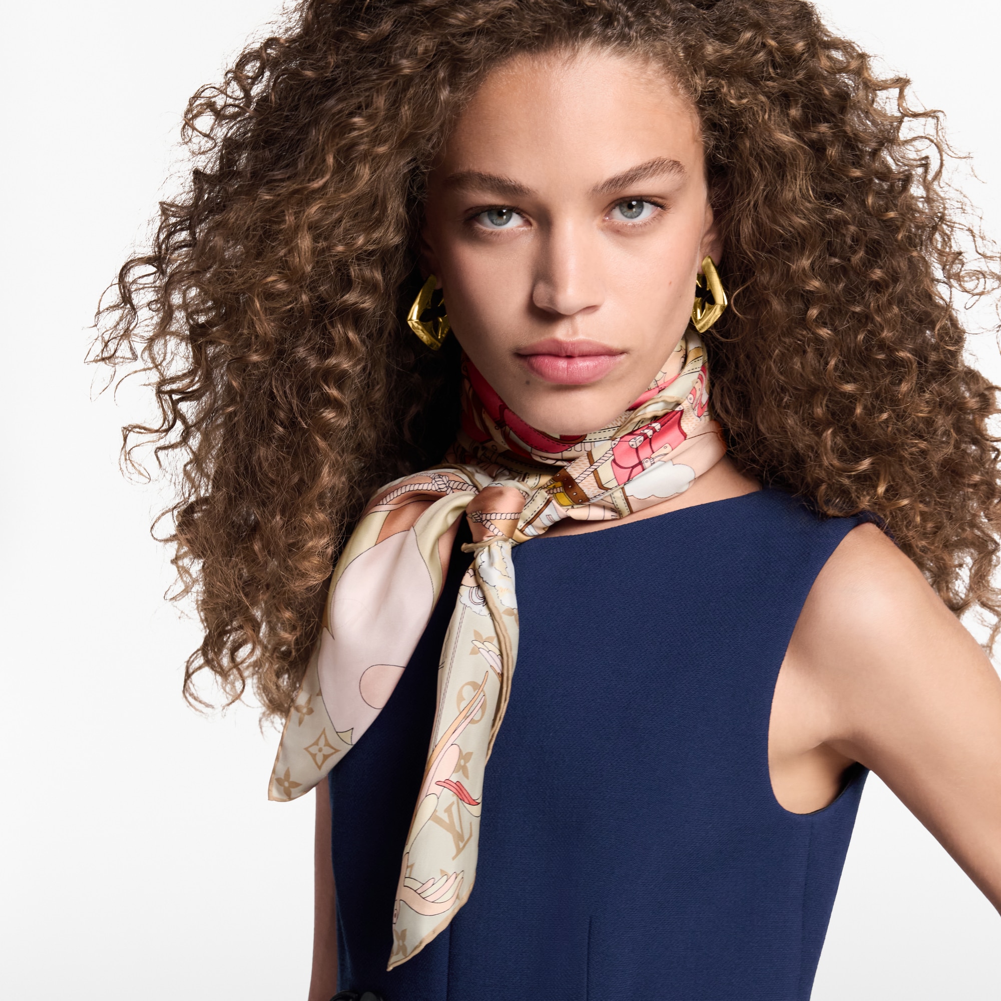 S00 Accessories Silk Squares and Bandeaus  LV Journey Square 90 | Louis Vuitton ® (Product zoom)