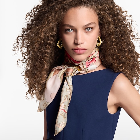S00 Accessories Silk Squares and Bandeaus LV Journey Square 90 | Louis Vuitton ® (Product zoom)