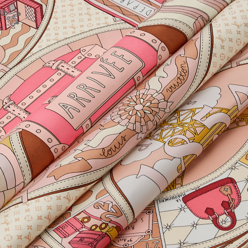 S00 Accessories Silk Squares and Bandeaus LV Journey Square 90 | Louis Vuitton ® (Product zoom)