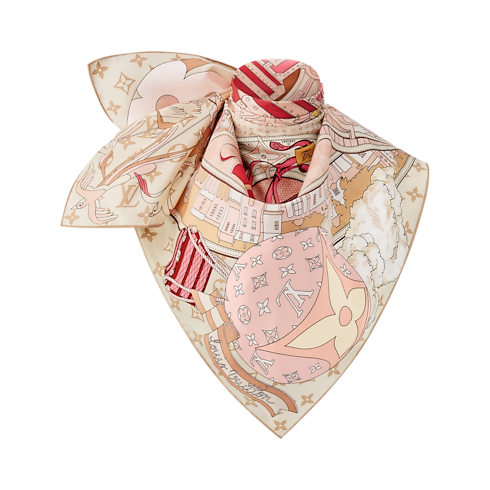 S00 Accessories Silk Squares and Bandeaus LV Journey Square 90 | Louis Vuitton ® (Product zoom)