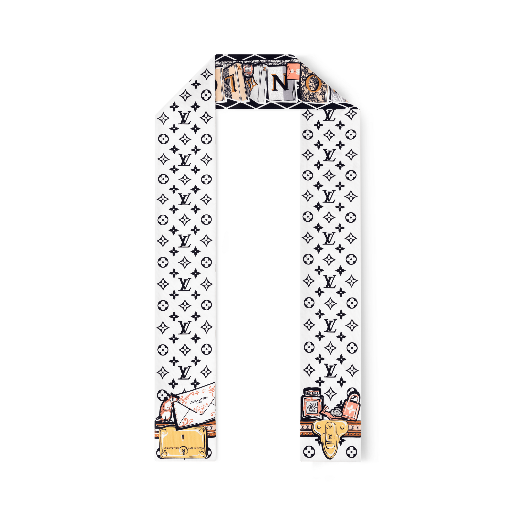S00 Accessories Silk Squares and Bandeaus  LV Library Bandeau | Louis Vuitton ® (Product zoom)