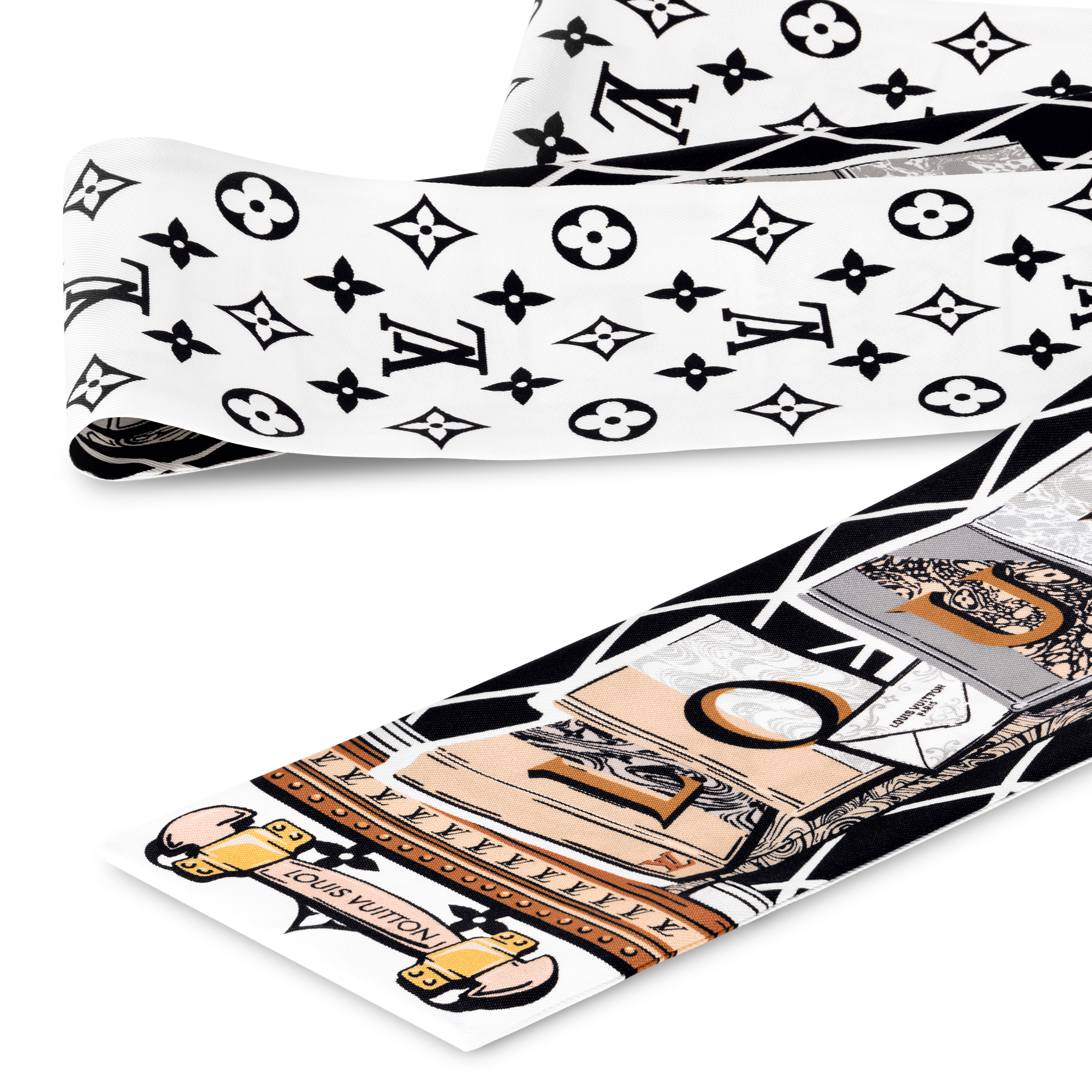 S00 Accessories Silk Squares and Bandeaus  LV Library Bandeau | Louis Vuitton ® (Product zoom)