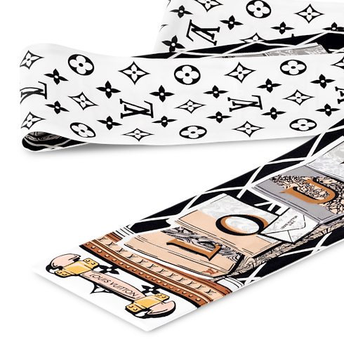 S00 Accessories Silk Squares and Bandeaus LV Library Bandeau | Louis Vuitton ® (Product zoom)