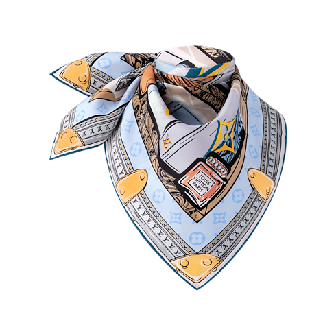 S00 Accessories Silk Squares and Bandeaus LV Library Square 70 | Louis Vuitton ® (Product zoom)