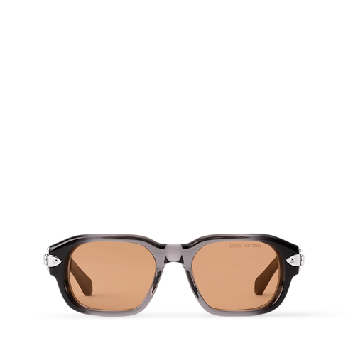 LV Lock Round Square Sunglasses Interior View