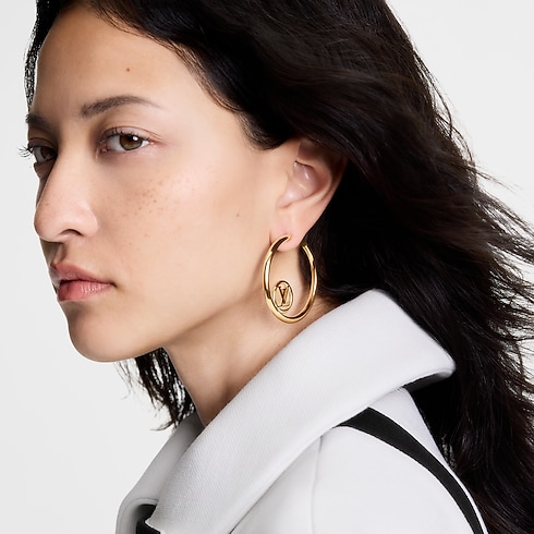 S00 Fashion Jewelry Earrings LV Loop Earrings | Louis Vuitton ® (Product zoom)