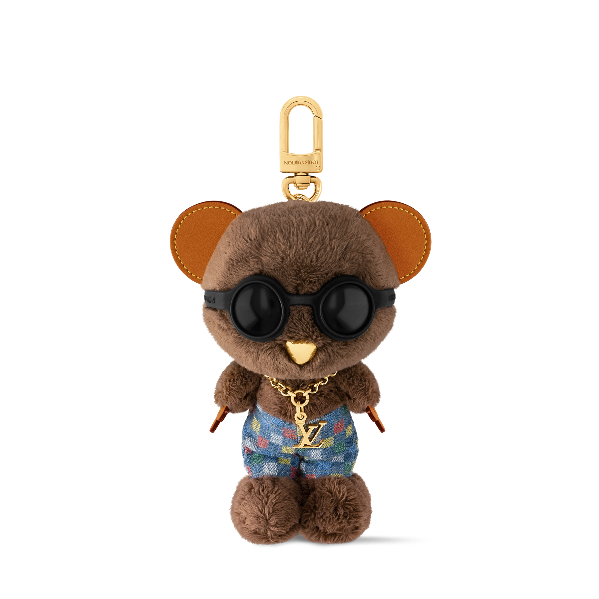 LV Louis Bear Bag Charm