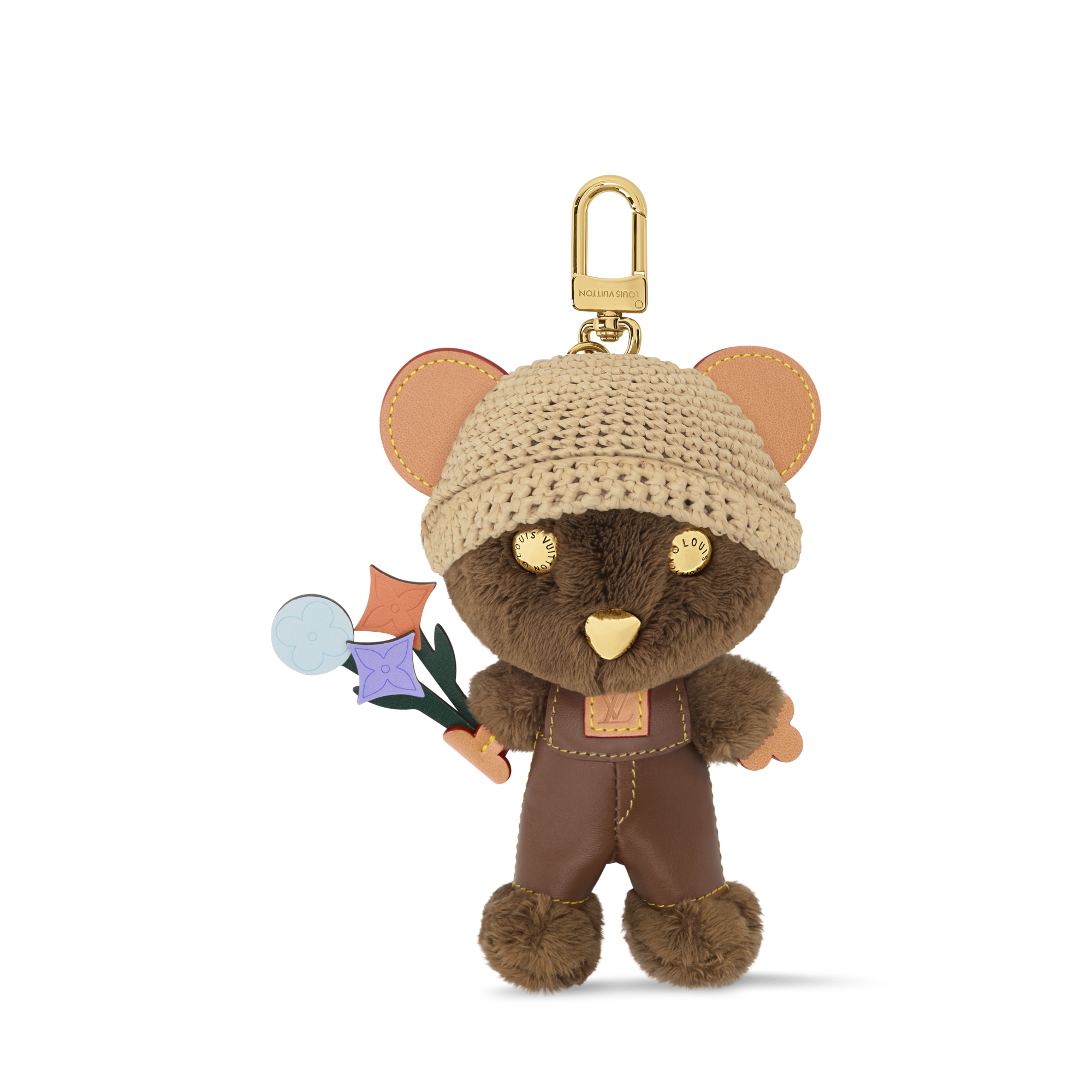 Louis Vuitton Brown Monogram Mini Backpack with Teddy Charm Vuitton Mini Owl Backpack Charm | One Kings Lane main image 4