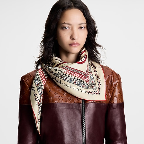 S00 Accessories Silk Squares and Bandeaus LV Medieval Flowers Square 90 | Louis Vuitton ® (Product zoom)