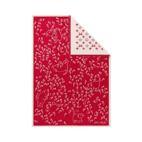 S00 Home and Art of Dining Home Textiles LV Mice Blanket | Louis Vuitton ® (Product zoom)