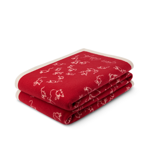 S00 Home and Art of Dining Home Textiles LV Mice Blanket | Louis Vuitton ® (Product zoom)