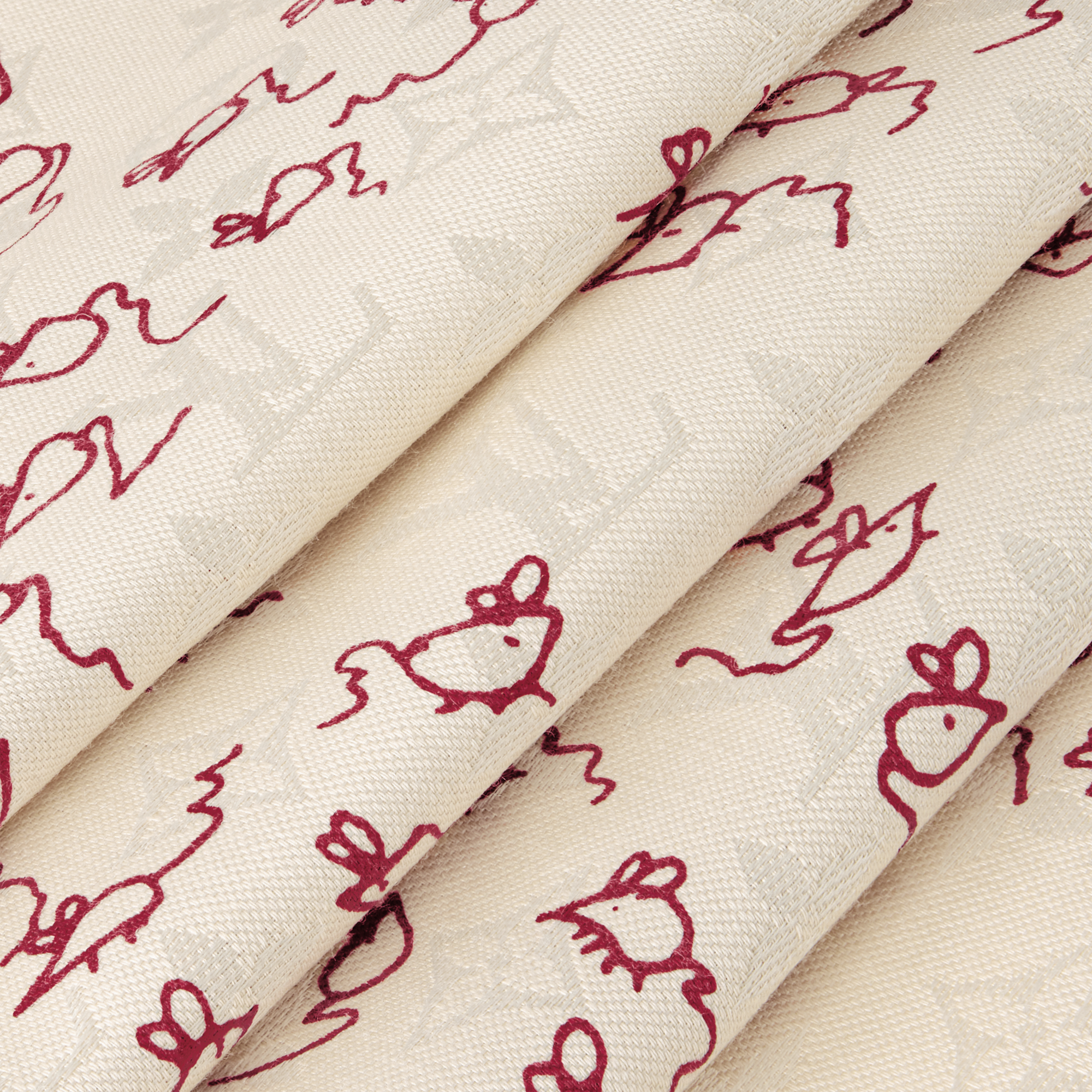 S00 Accessories Shawls and Stoles LV Mice Monogram Classique Shawl | Louis Vuitton ® (Product zoom)