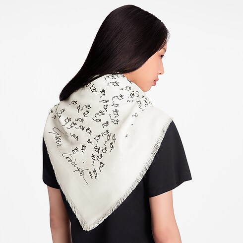 S00 Accessories Shawls and Stoles LV Mice Monogram Classique Shawl | Louis Vuitton ® (Product zoom)