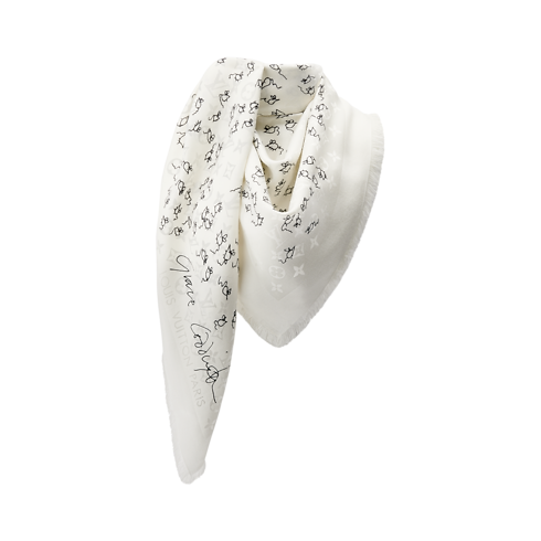 S00 Accessories Shawls and Stoles LV Mice Monogram Classique Shawl | Louis Vuitton ® (Product zoom)