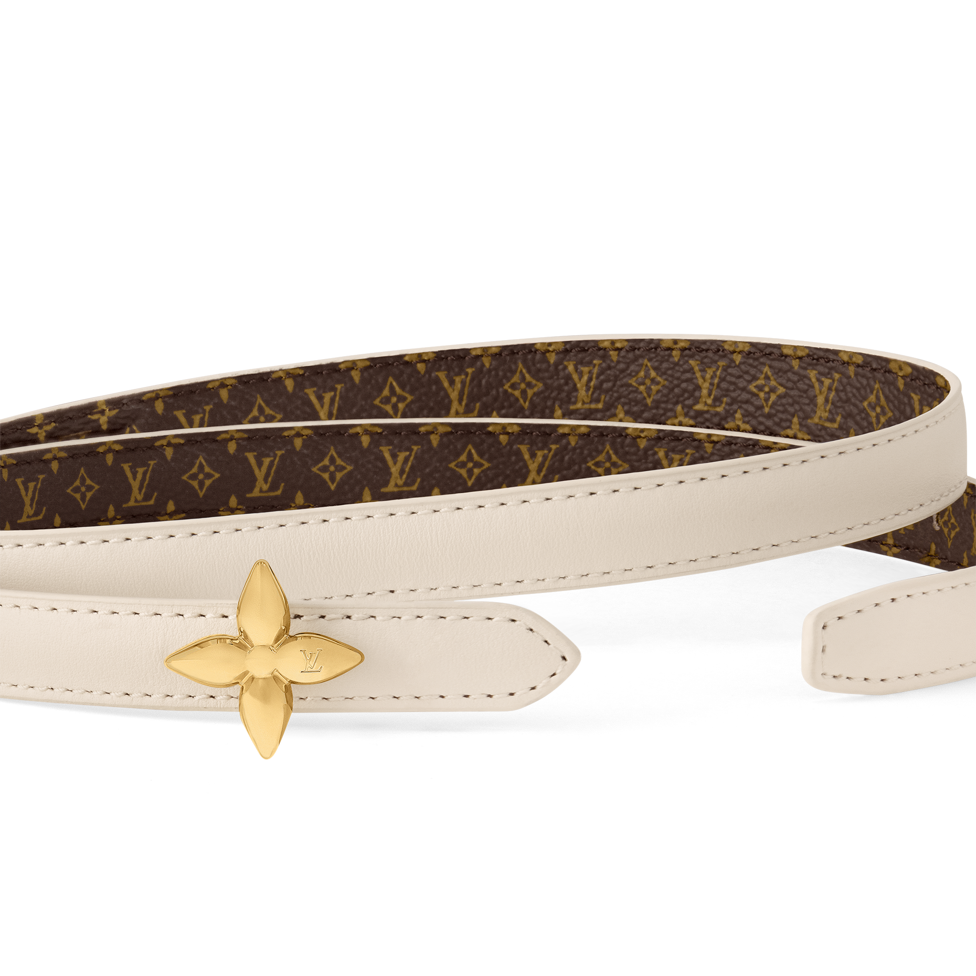  Accessories Belts LV Mini Flowergram 15mm Reversible Belt | Louis Vuitton ® (Product zoom)