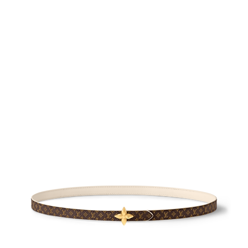 Accessories Belts LV Mini Flowergram 15mm Reversible Belt | Louis Vuitton ® (Product zoom)