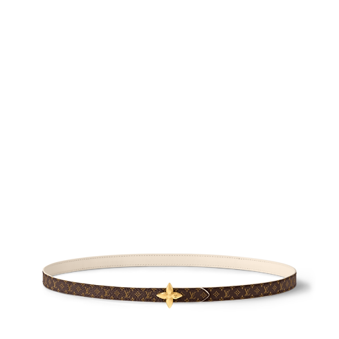 Accessories Belts LV Mini Flowergram 15mm Reversible Belt | Louis Vuitton ® (Product zoom)
