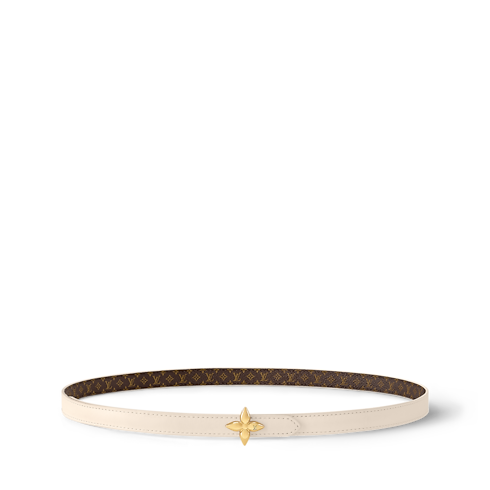 Accessories Belts LV Mini Flowergram 15mm Reversible Belt | Louis Vuitton ® (Product zoom)