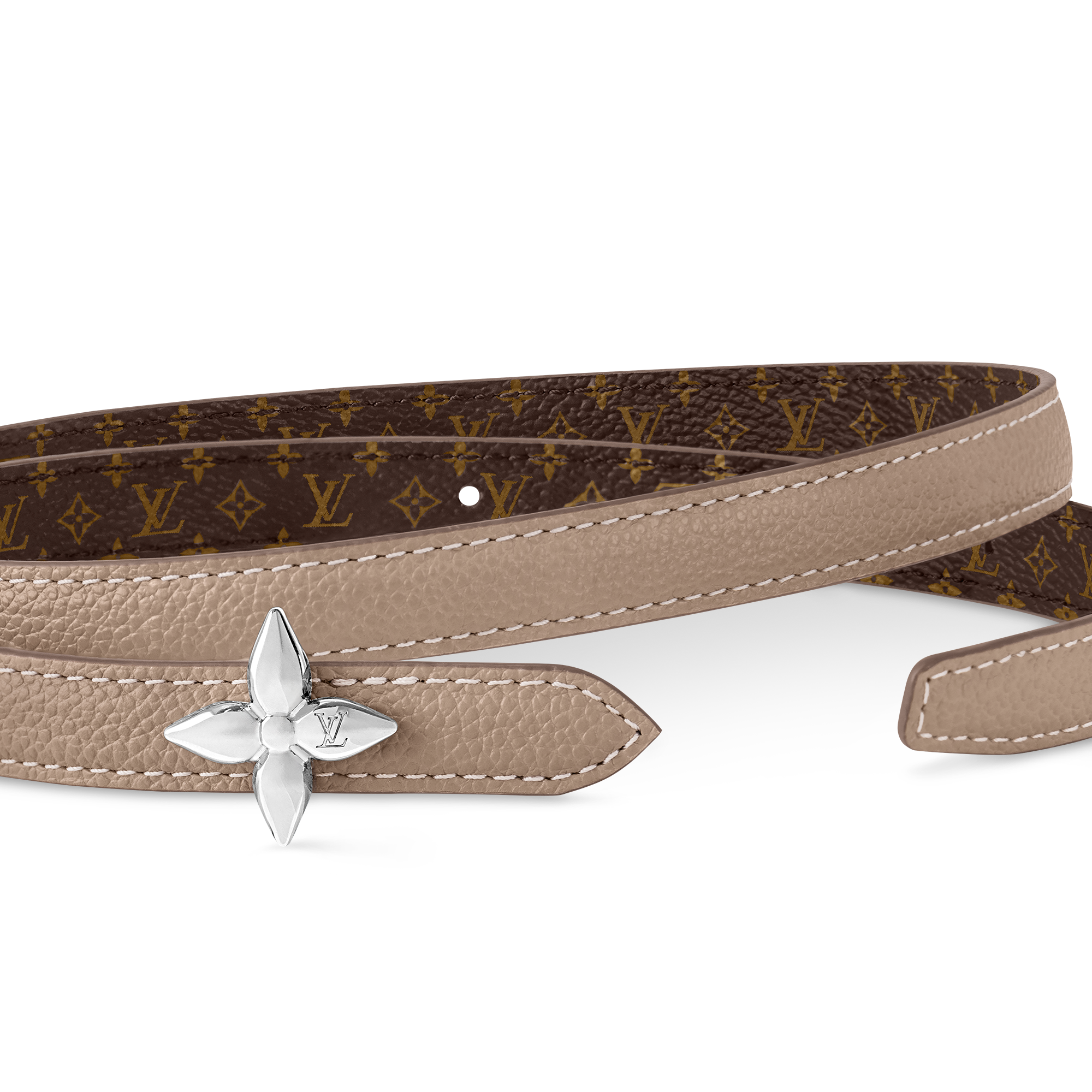  Accessories Belts LV Mini Flowergram 15mm Reversible Belt | Louis Vuitton ® (Product zoom)