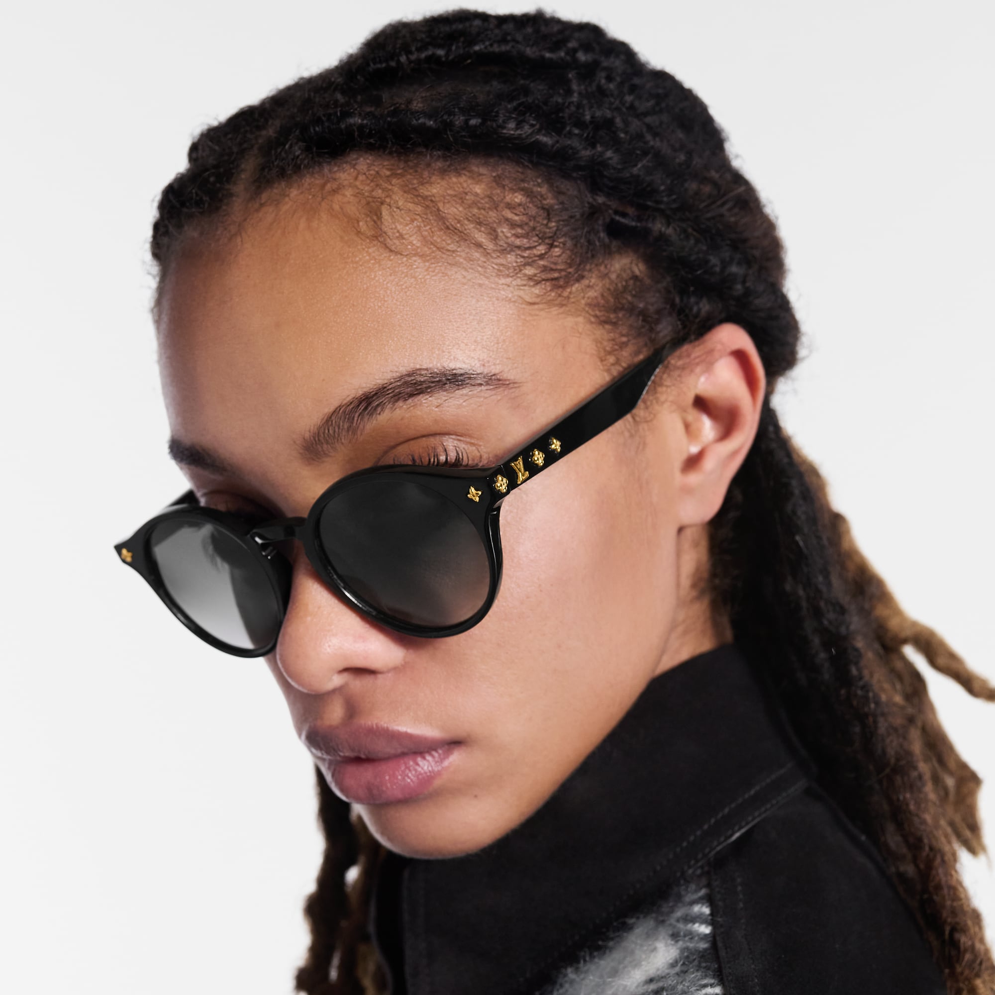 LV Minigram Round Sunglasses