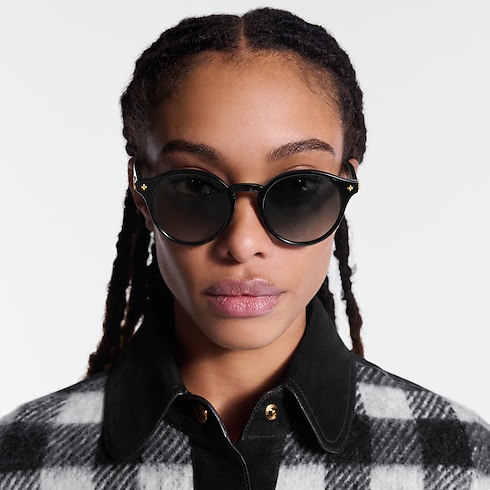 S00 Accessories Eyewear LV Minigram Round Sunglasses | Louis Vuitton ® (Product zoom)