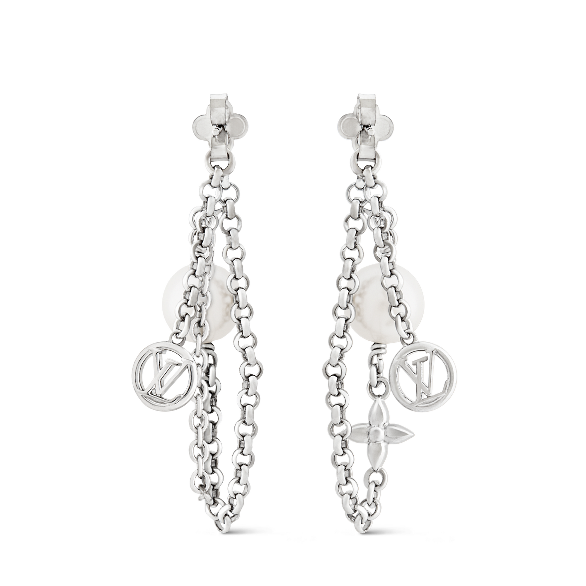 LV Mix Chains Earrings