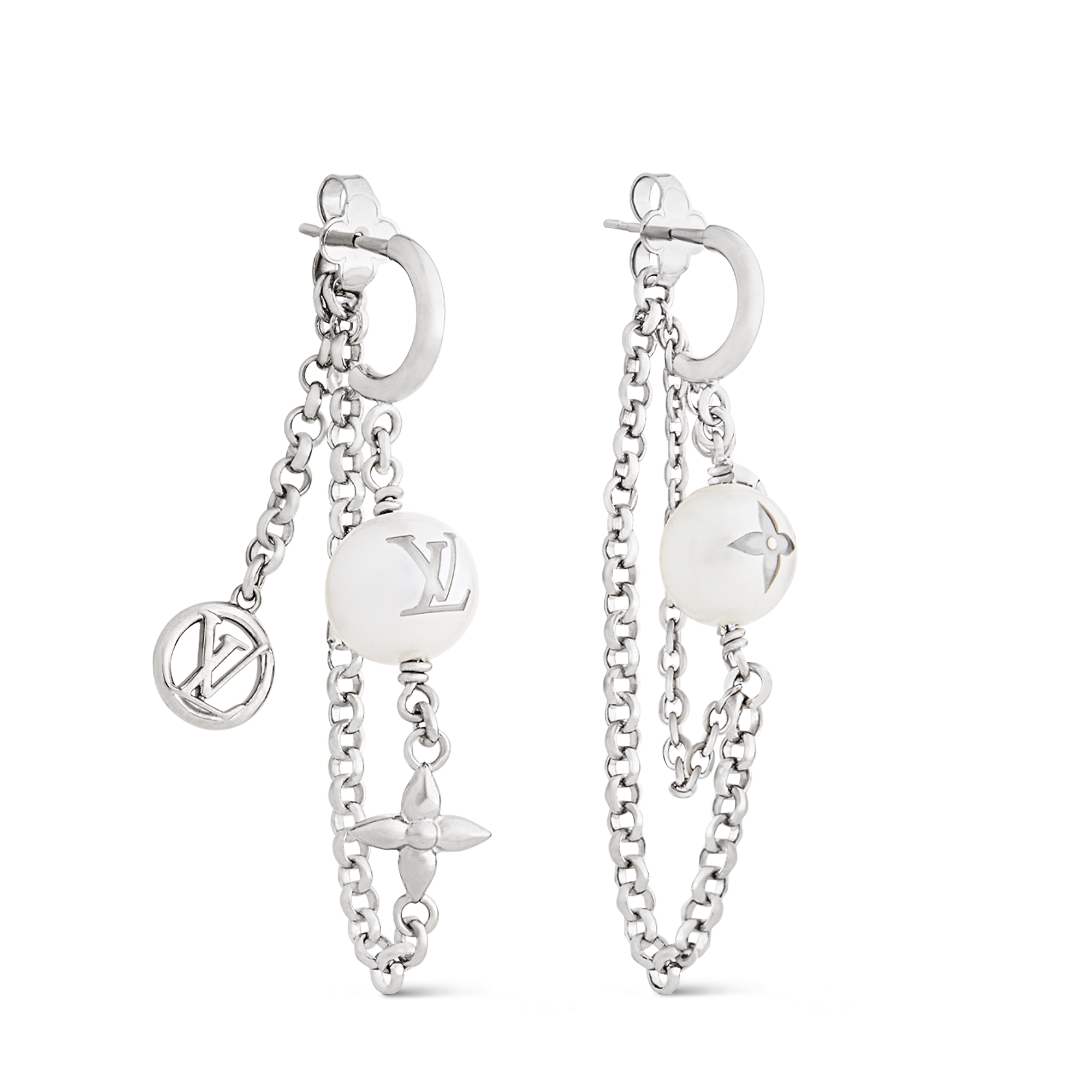LV Mix Chains Earrings