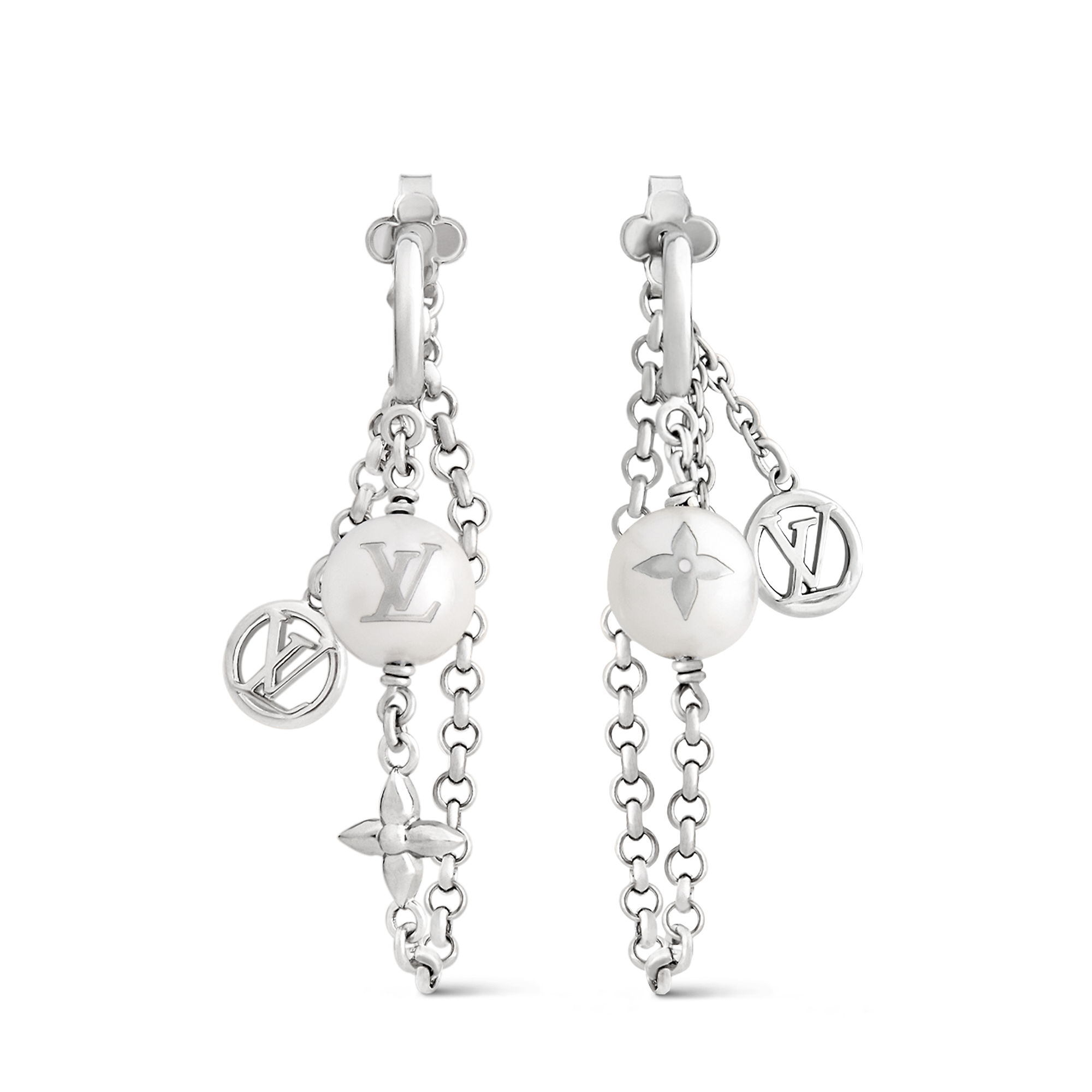 LV Mix Chains Earrings