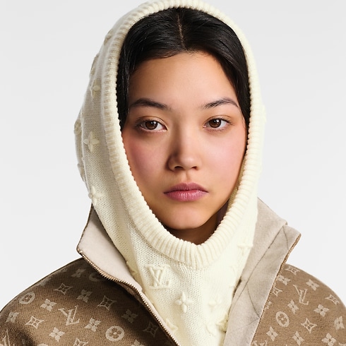 S00 Accessories Hats and Gloves LV Monogram 3D Balaclava | Louis Vuitton ® (Product zoom)