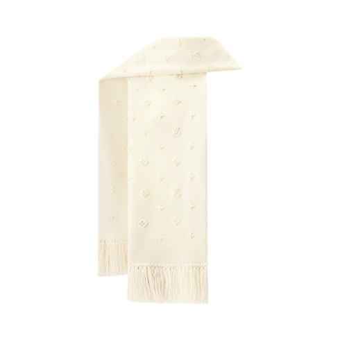 S00 Accessories Scarves LV Monogram 3D Scarf | Louis Vuitton ® (Product zoom)