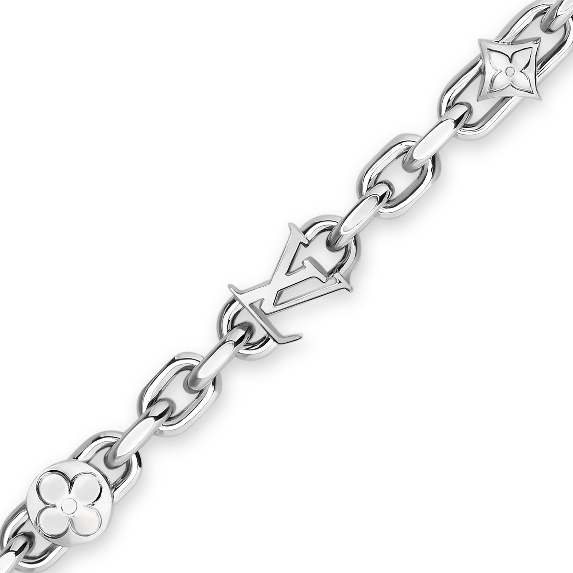 LV Monogram Lovers Chain Bracelet S00 - Men - Fashion Jewelry 