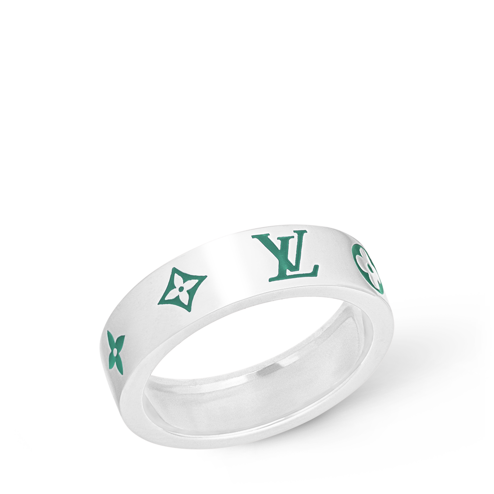 S00 Fashion Jewelry Rings LV Mosaic Thin Ring | Louis Vuitton ® (Product zoom)