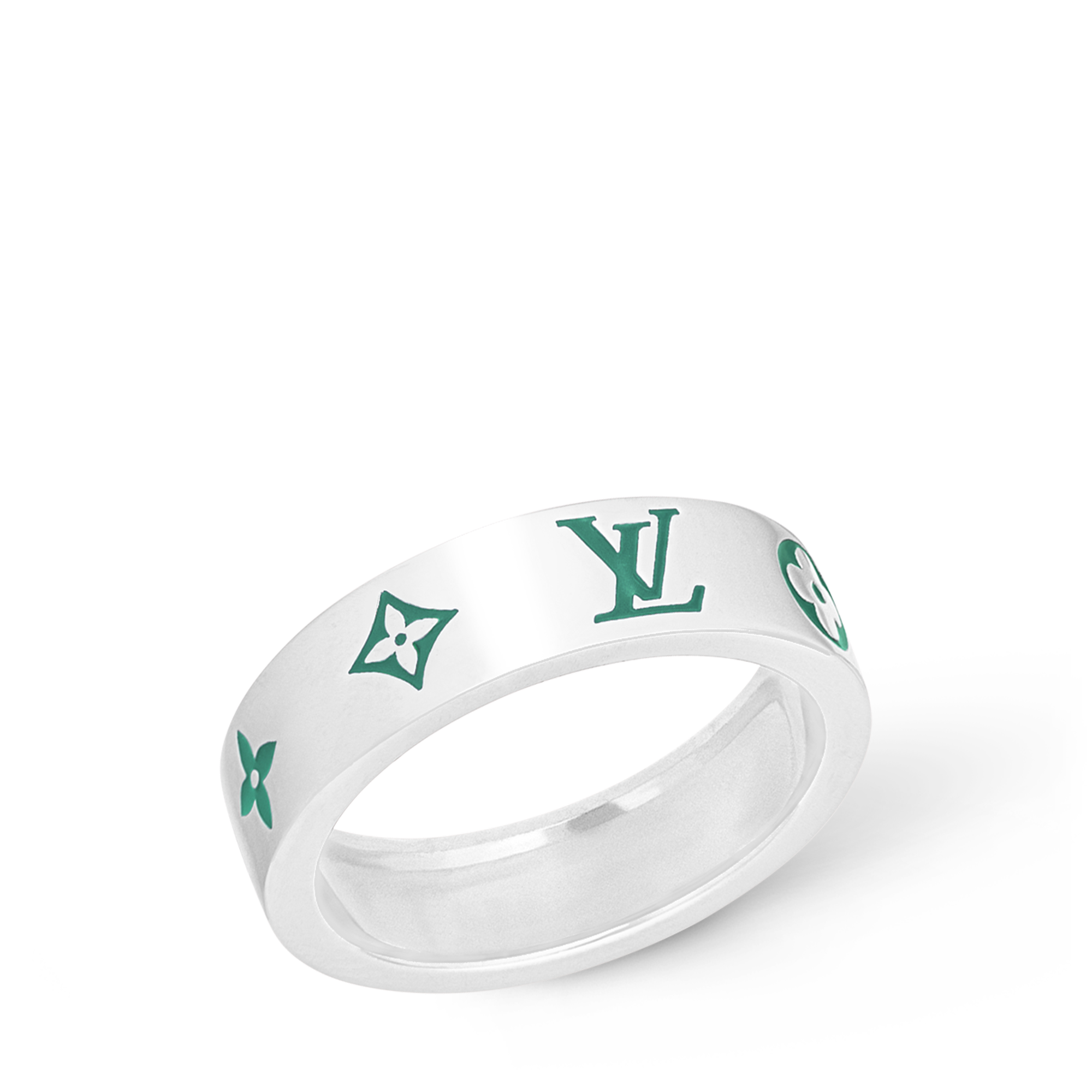 S00 Fashion Jewelry Rings LV Mosaic Thin Ring | Louis Vuitton ® (Product zoom)