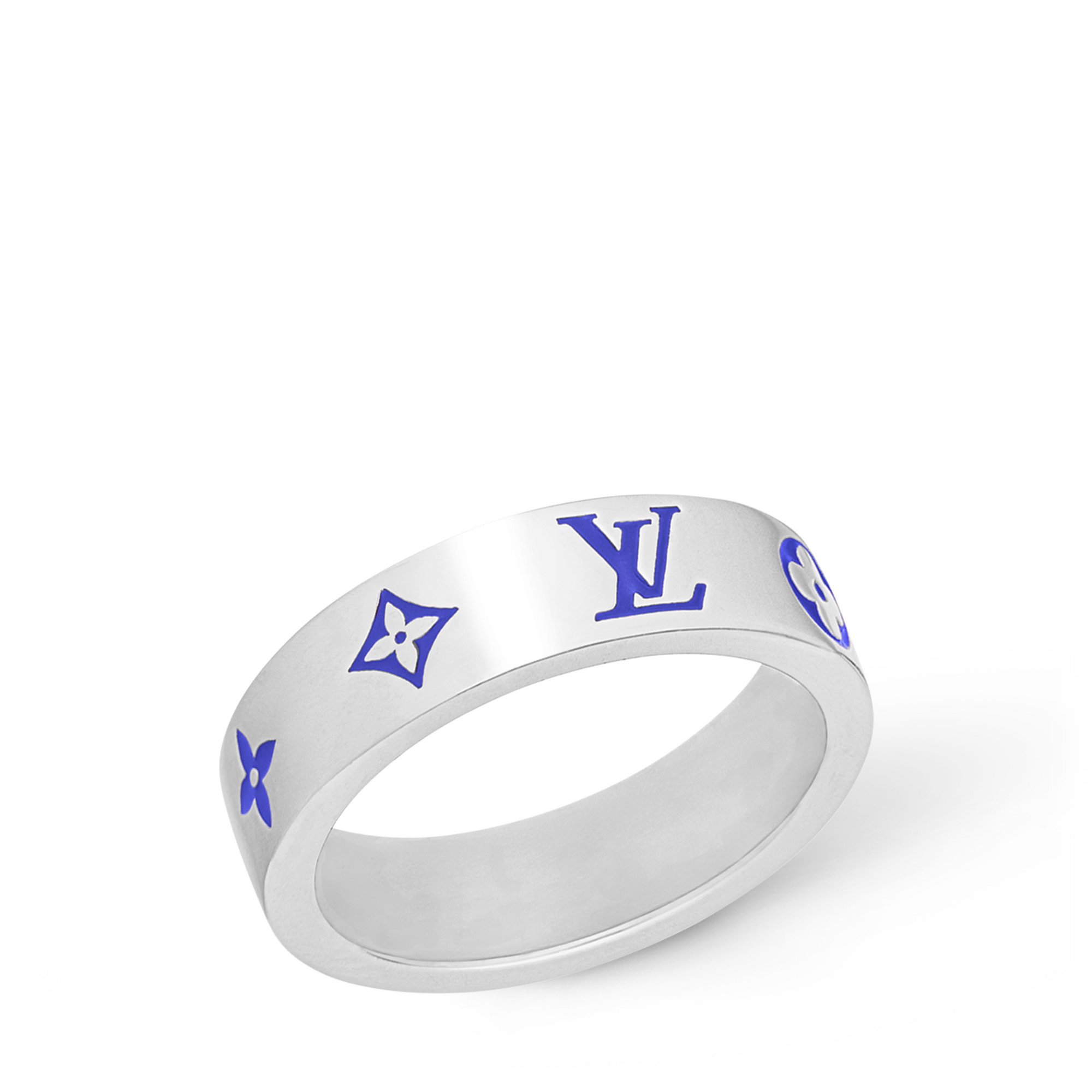 S00 Fashion Jewelry Rings LV Mosaic Thin Ring | Louis Vuitton ® (Product zoom)
