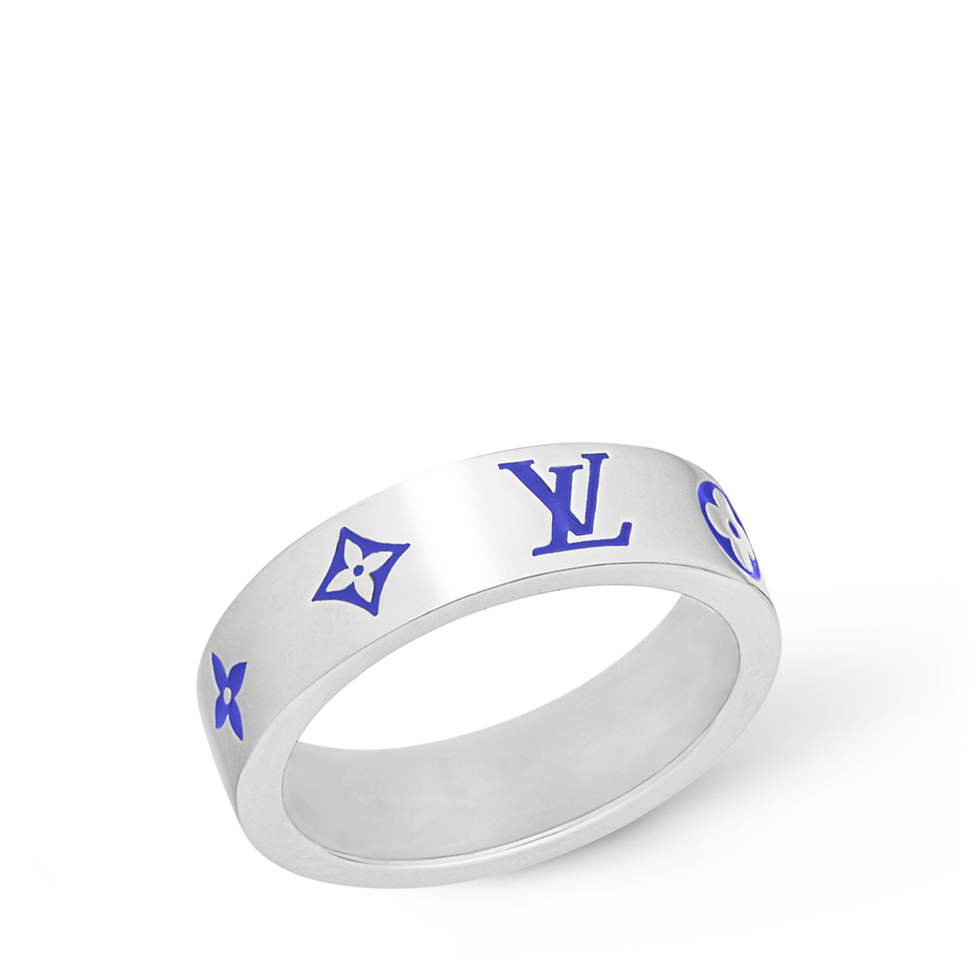 S00 Fashion Jewelry Rings LV Mosaic Thin Ring | Louis Vuitton ® (Product zoom)