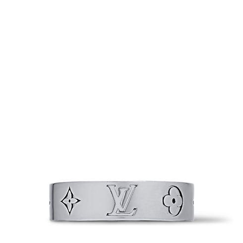 S00 Fashion Jewelry Rings LV Mosaic Thin Ring | Louis Vuitton ® (Product zoom)