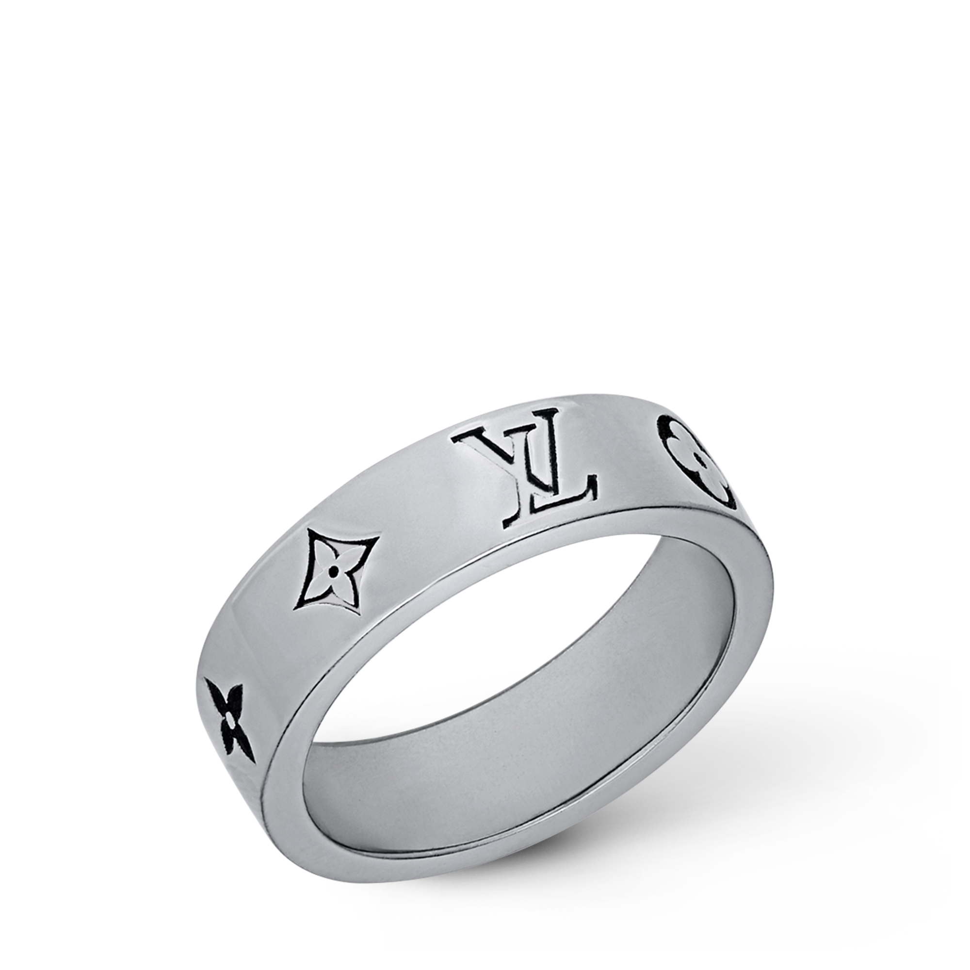 S00 Fashion Jewelry Rings LV Mosaic Thin Ring | Louis Vuitton ® (Product zoom)
