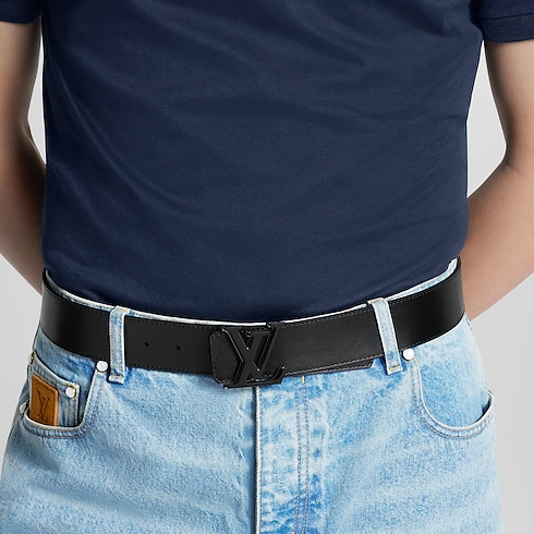 Monogram Eclipse Canvas Accessories Belts LV Optic 40mm Reversible Belt | Louis Vuitton ® (Product zoom)