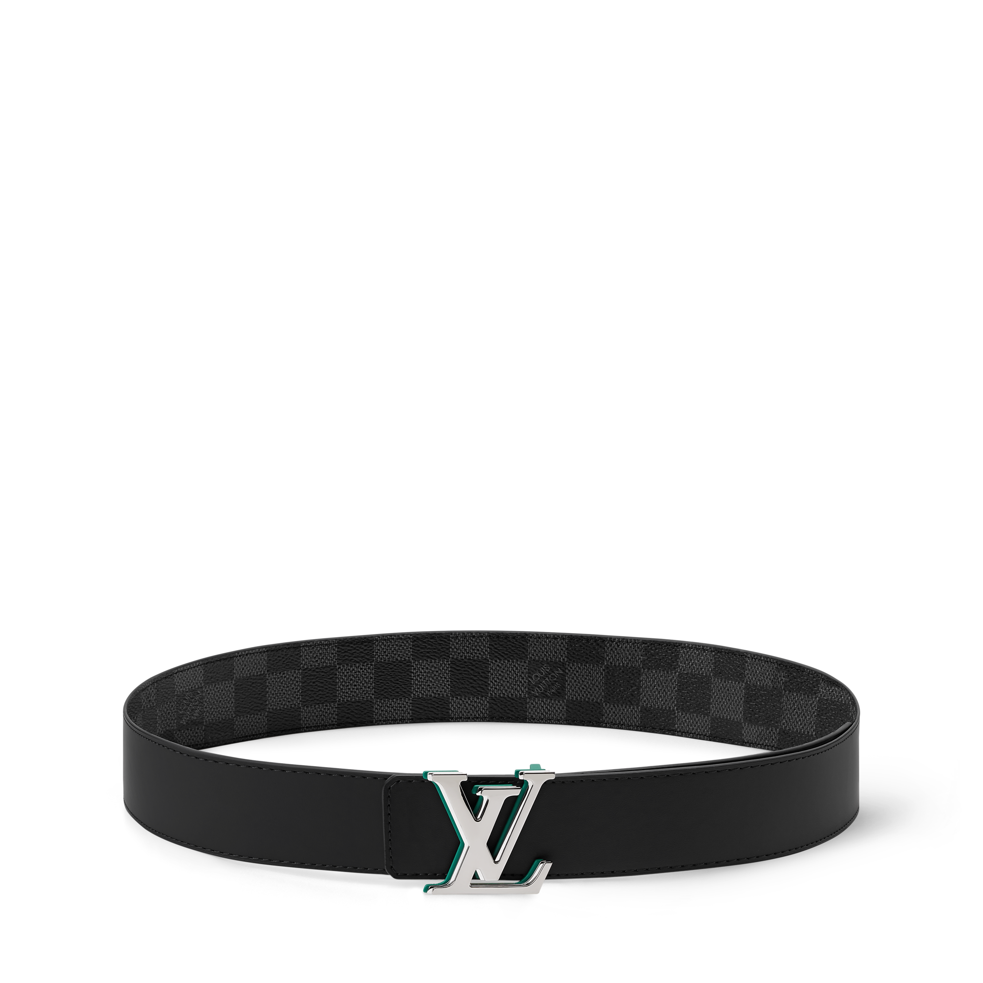 LV Optic Damier Graphite 40mm Reversible Belt