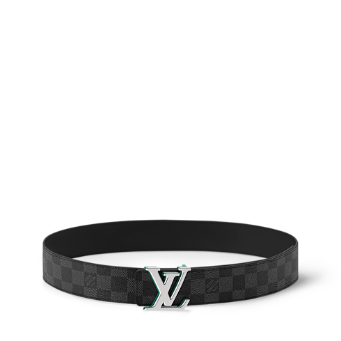 Accessories Belts LV Optic Damier Graphite 40mm Reversible Belt | Louis Vuitton ® (Product zoom)