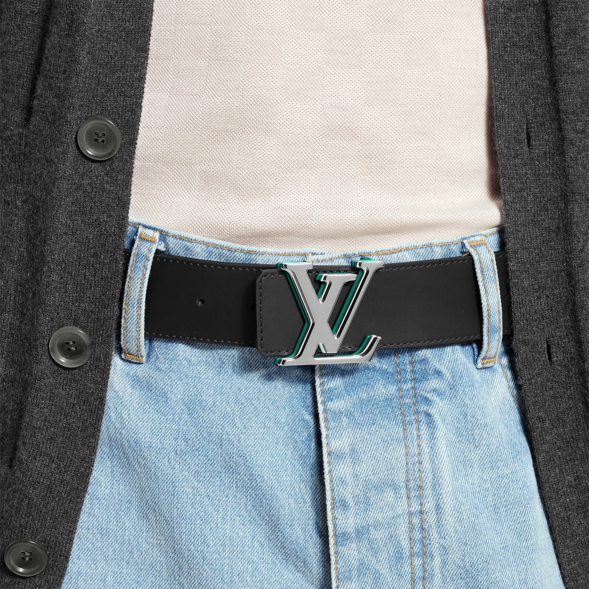 Louis Vuitton Damier Graphite Infini Reversible Ceinture Neo Enventure Belt Louis Vuitton Damier Graphite Damier Infini 40mm LV  main image 4