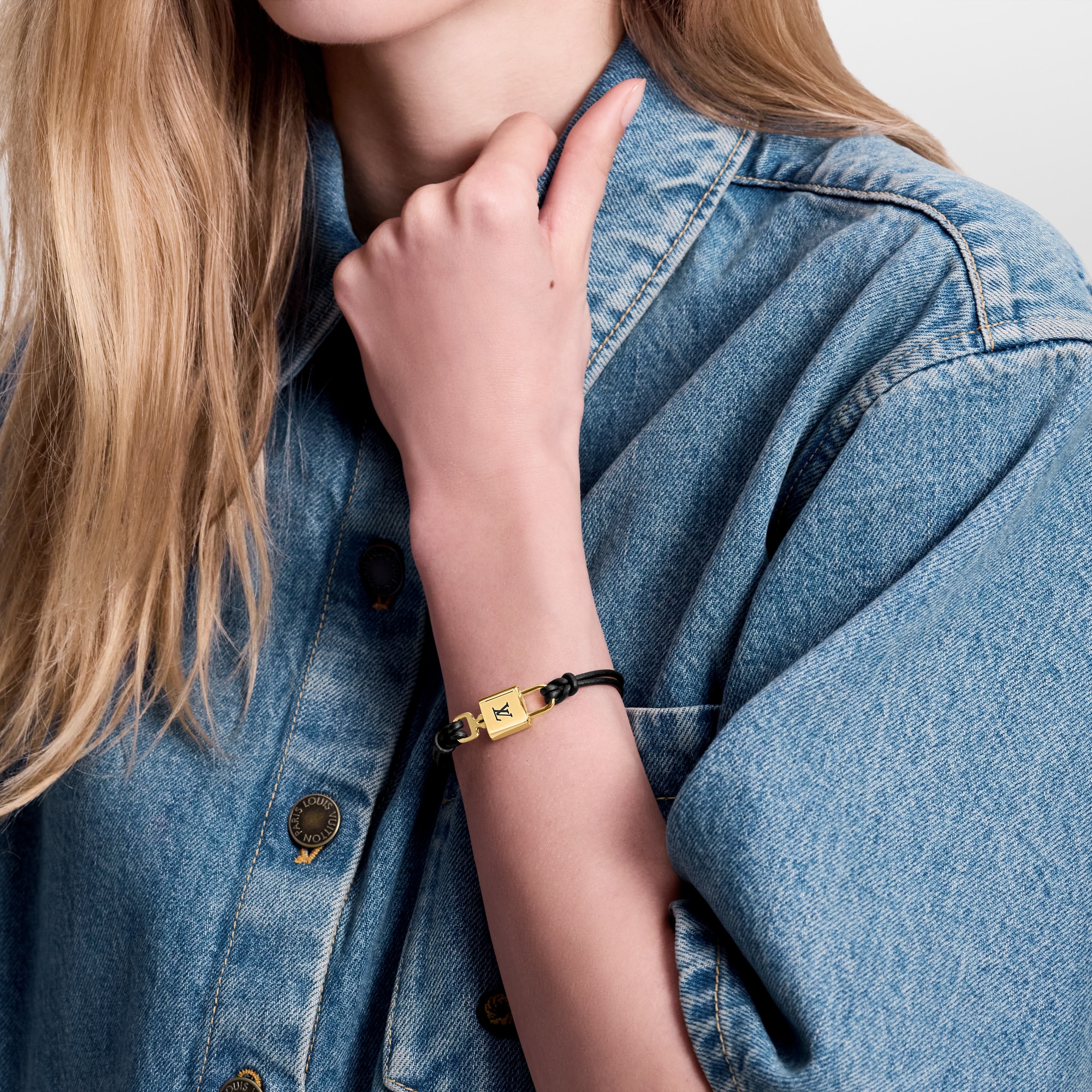 Other Leathers Fashion Jewelry Bracelets LV Padlock Bracelet | Louis Vuitton ® (Product zoom)