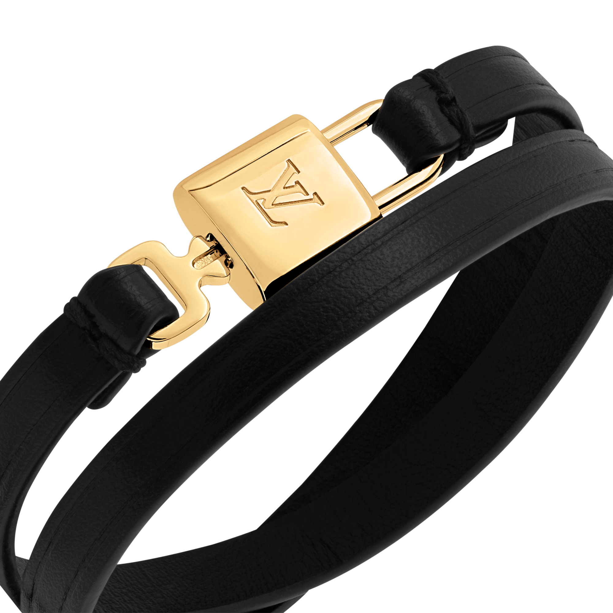 Other Leathers Fashion Jewelry Bracelets LV Padlock Double Tour | Louis Vuitton ® (Product zoom)