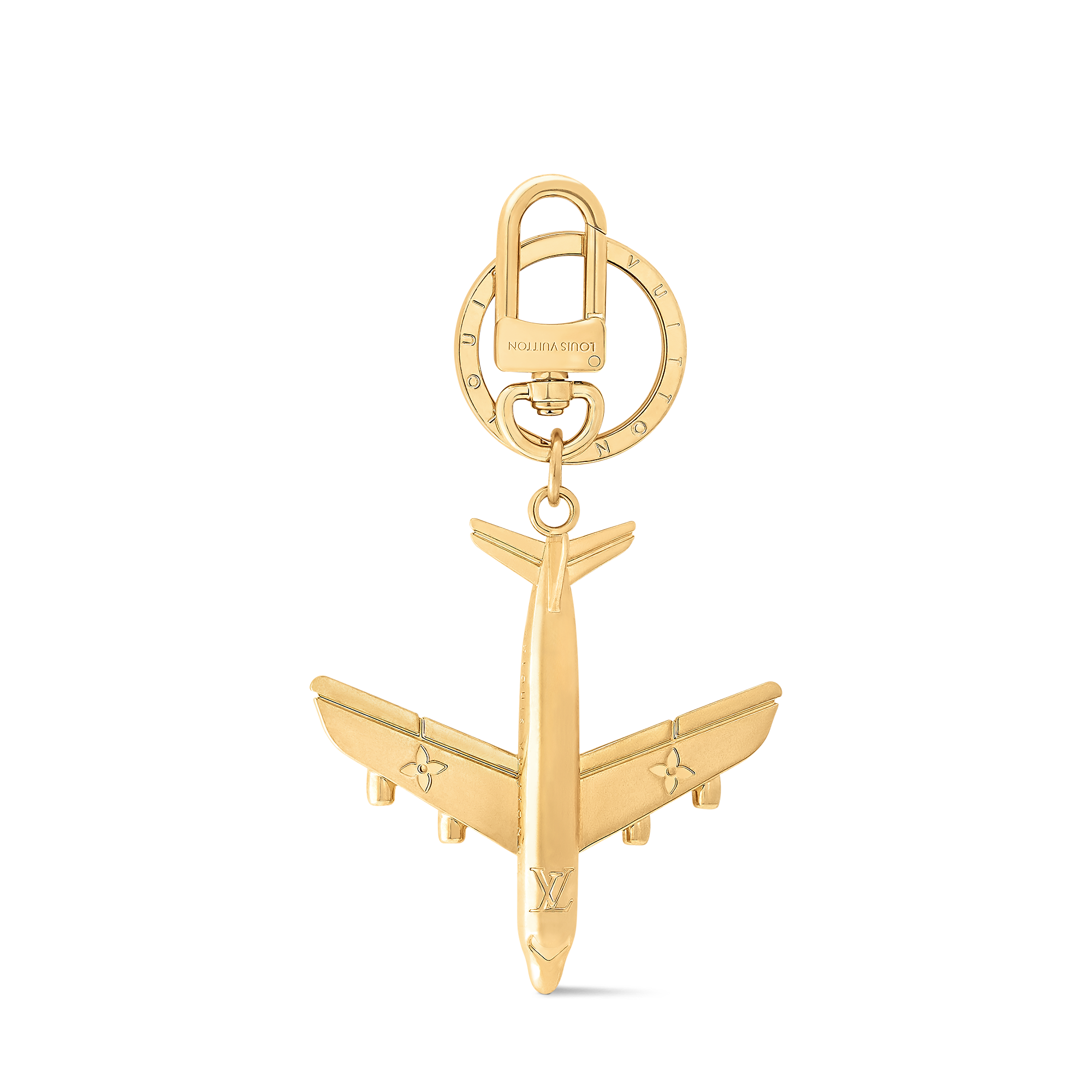 LV Plane Key Holder and Bag Charm