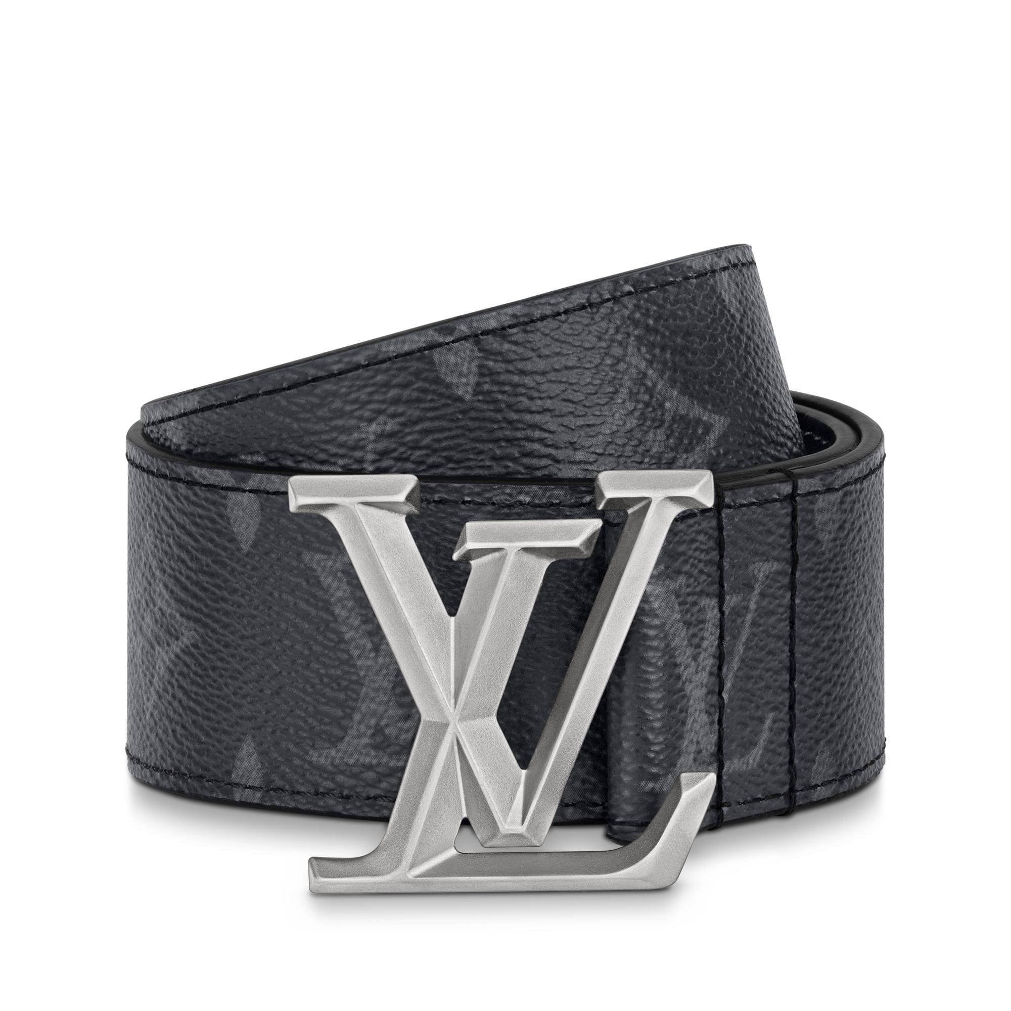 LV Pyramide 40mm Belt Monogram Eclipse Canvas - Men - Accessories 