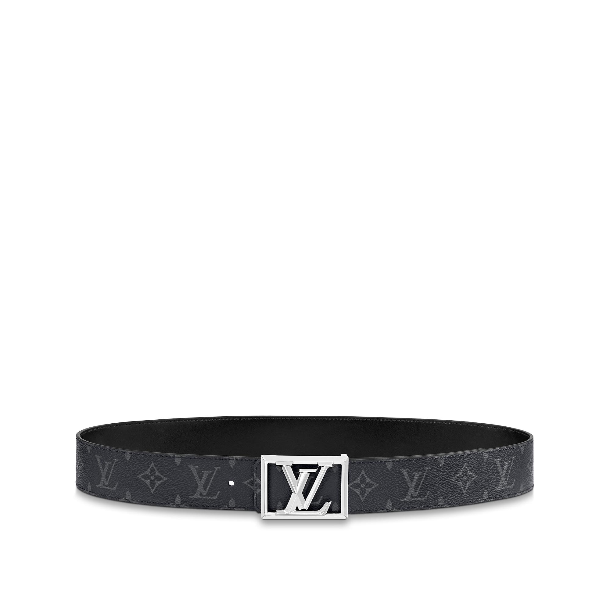 silver buckle louis vuitton belt