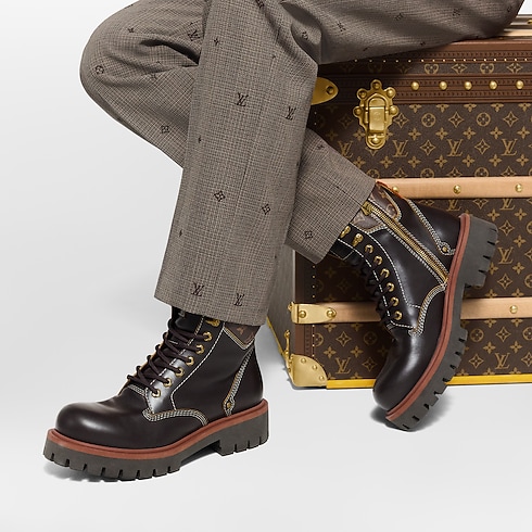 Shoes Boots LV Remix Combat Boot | Louis Vuitton ® (Product zoom)