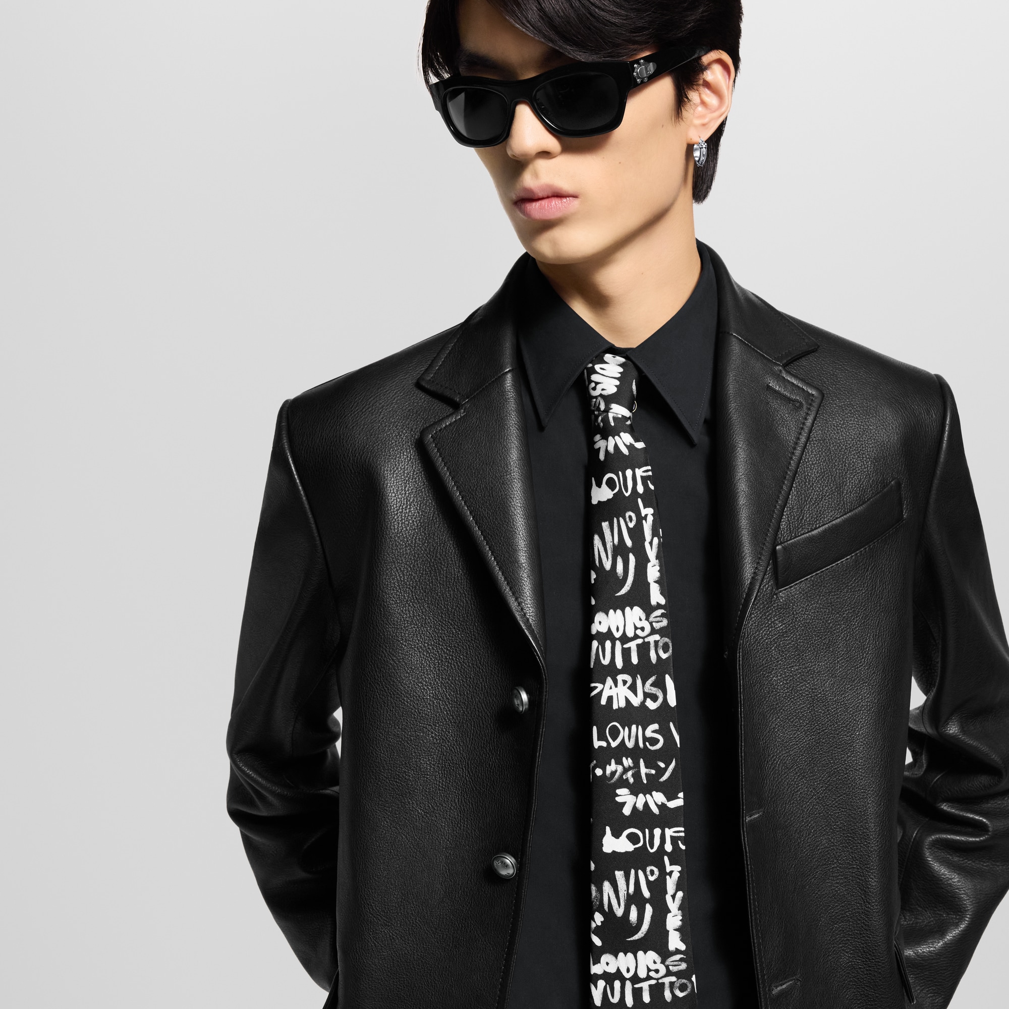 S00 Accessories Ties and Pocket Squares LV Scribble Tie | Louis Vuitton ® (Product zoom)