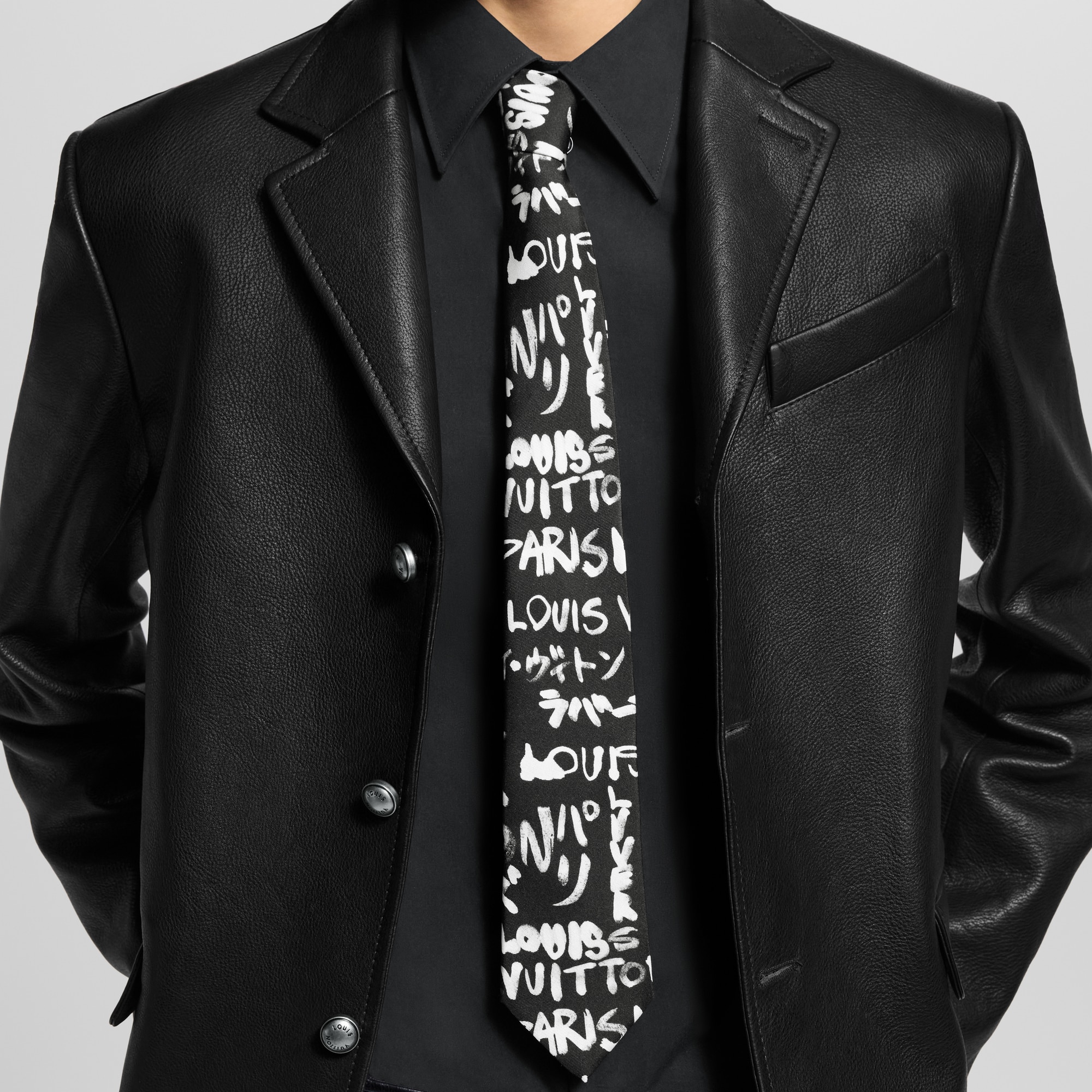 S00 Accessories Ties and Pocket Squares LV Scribble Tie | Louis Vuitton ® (Product zoom)