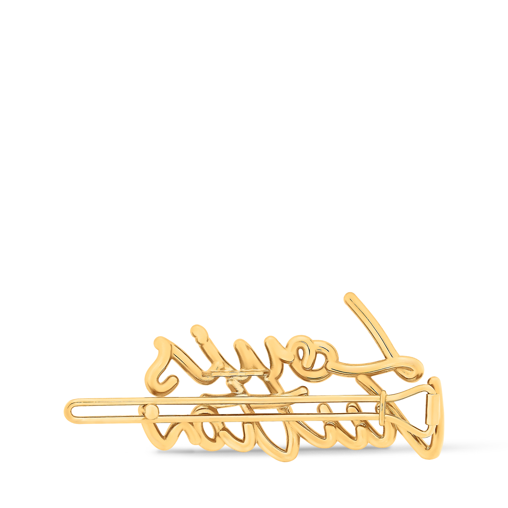 S00 Accessories Hair Accessories LV Script Barrette | Louis Vuitton ® (Product zoom)